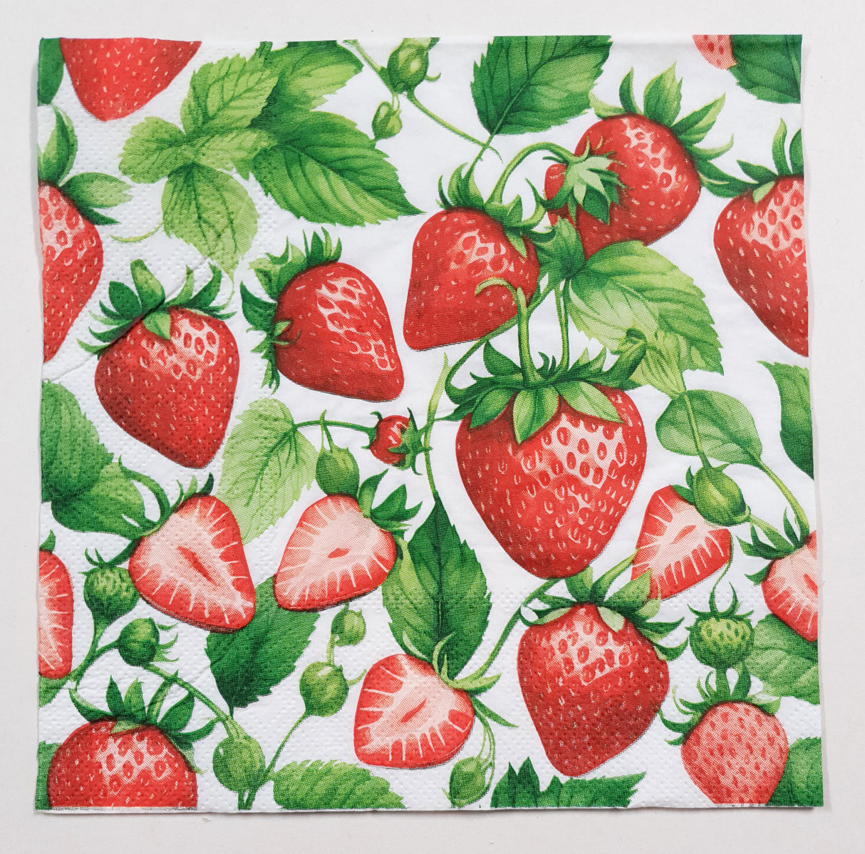 Decoupage Napkin - (DN-8010) - Strawberries