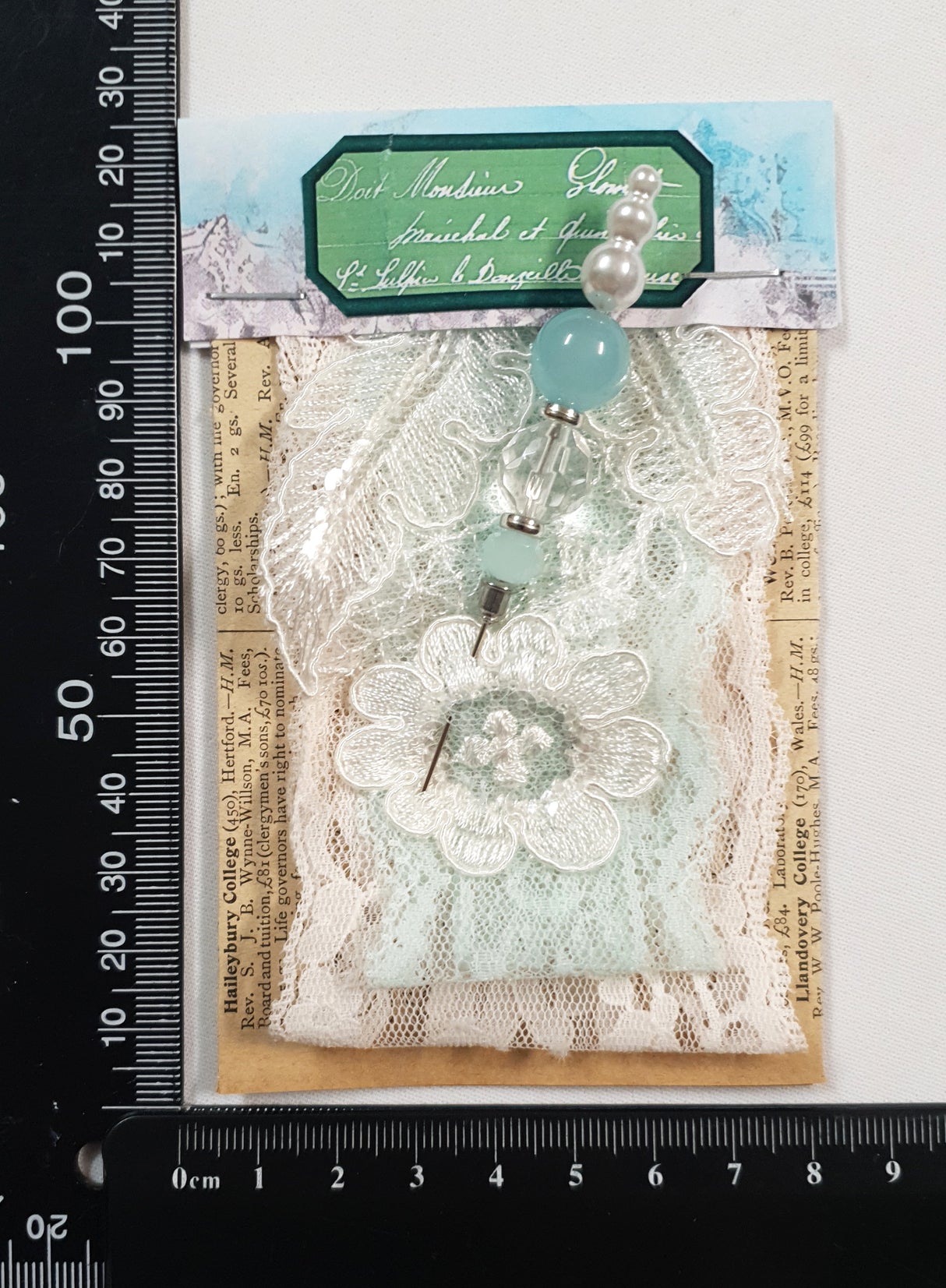 Lace Sampler With Fancy Pin - 8011