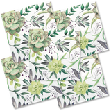 Decoupage Napkin - (DN-8011) - Succulents - Set of 5