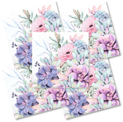 Decoupage Napkin - (DN-8016) - Flowers - Set of 5