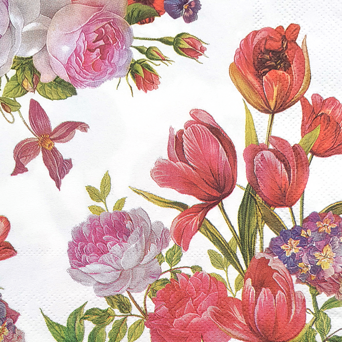 Decoupage Napkin - (DN-8017) - Flowers