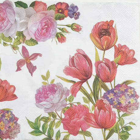 Decoupage Napkin - (DN-8017) - Flowers - Set of 5