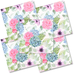Decoupage Napkin - (DN-8019) - Flowers - Set of 5