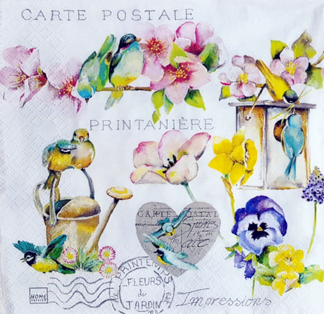 Decoupage Napkin - (DN-8028) - Garden Flair - Set of 5