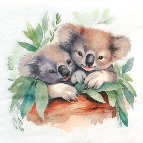 Decoupage Napkin - (DN-8029) - Koalas - Set of 5