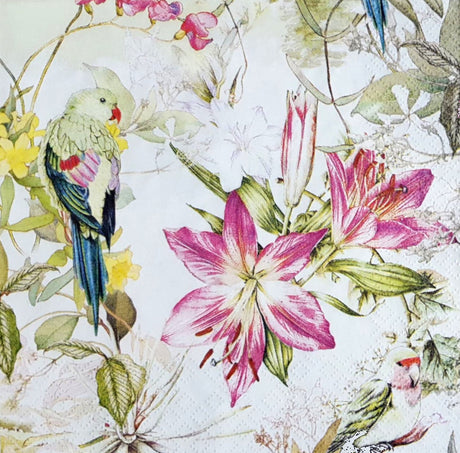 Decoupage Napkin - (DN-8031) - Flora and Fauna - Set of 5