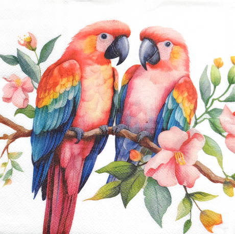 Decoupage Napkin - (DN-8032) - Bird  - Set of 5