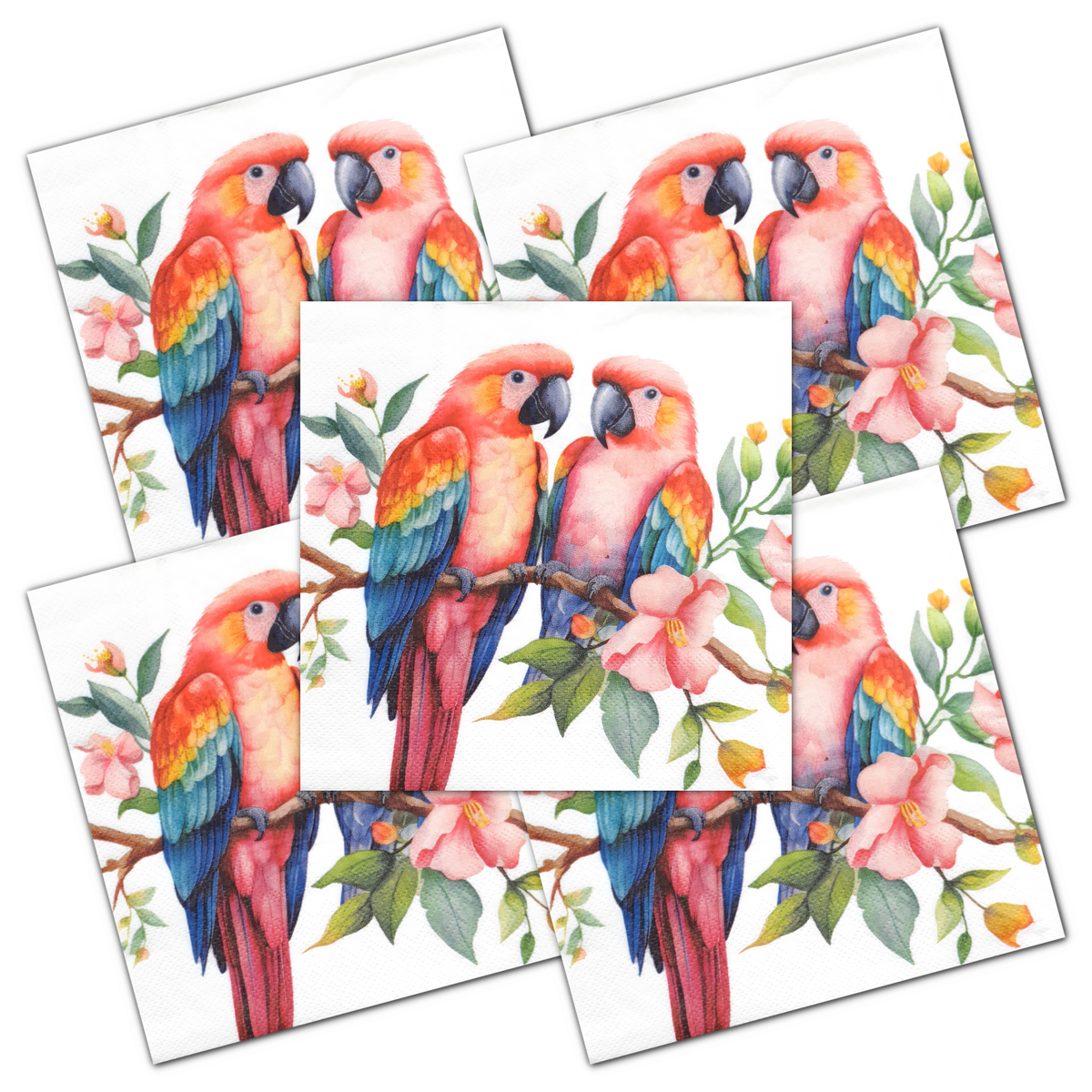 Decoupage Napkin - (DN-8032) - Bird  - Set of 5