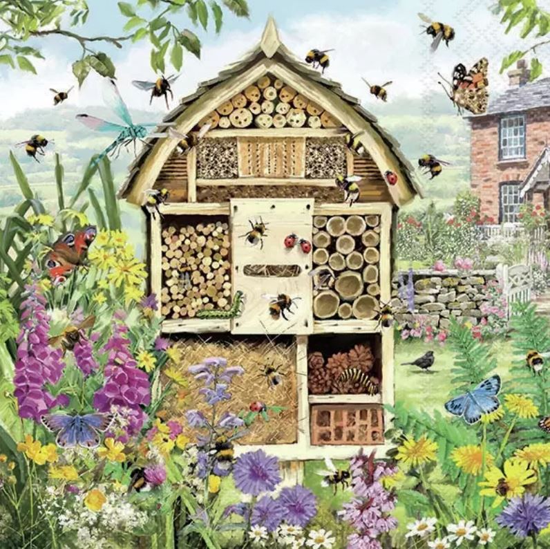 Decoupage Napkin - (DN-8033) - Bee Hotel