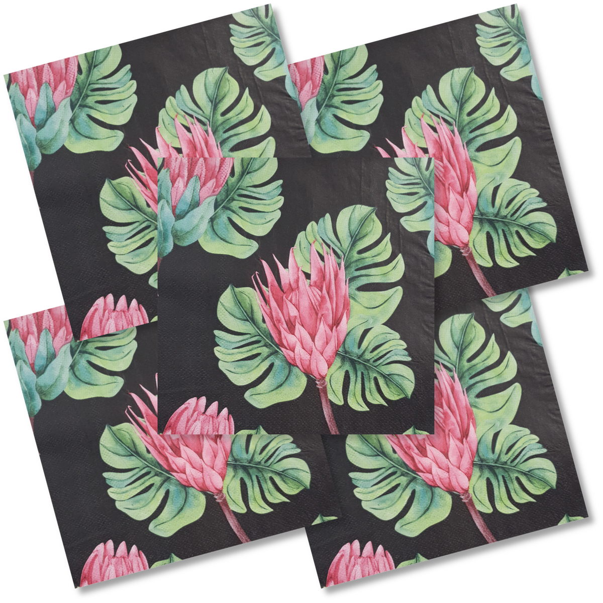 Decoupage Napkin - (DN-8042) - Flowers - Set of 5