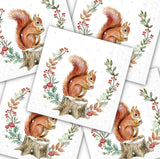 Decoupage Napkin - (DN-8043) - Storing for Winter - Set of 5