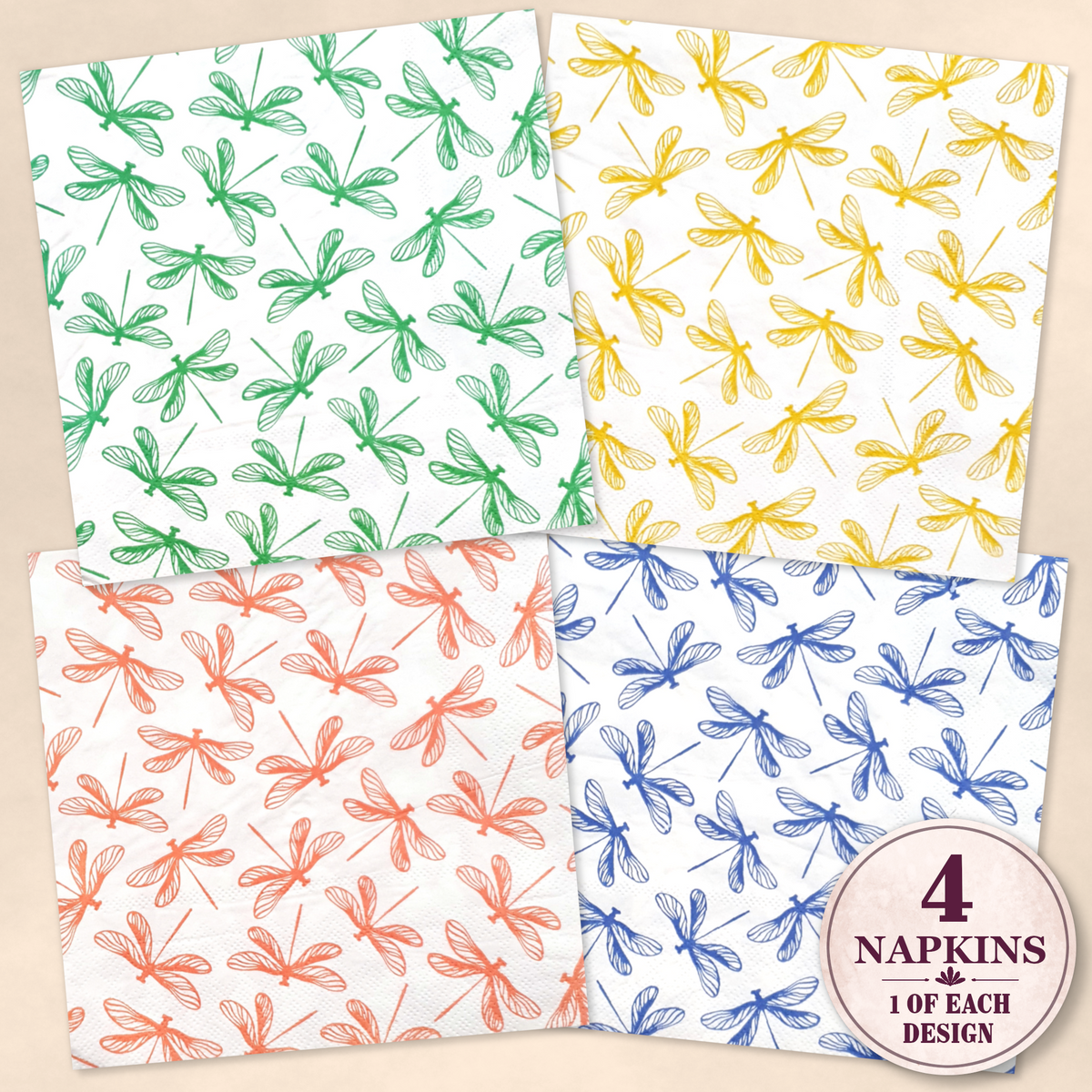 Decoupage Napkins - Set of 4 - 5062