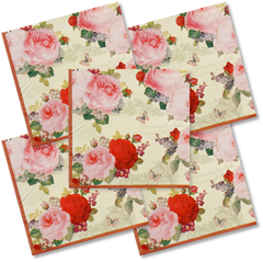 Decoupage Napkin - (DN-8062) - Flowerful - Set of 5