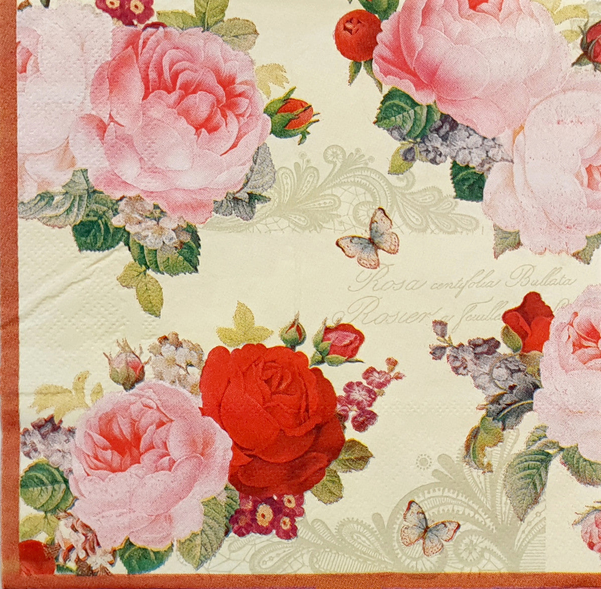 Decoupage Napkin - (DN-8062) - Flowerful - Set of 5