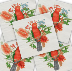 Decoupage Napkin - (DN-8070) - King-Parrot - Set of 5