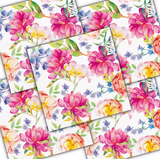 Decoupage Napkin - (DN-8078) - Orchid with Peony - Set of 5