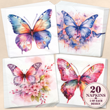 Butterfly Decoupage Napkins - Set of 20 - 4004