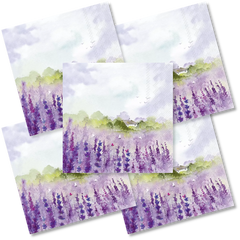 Decoupage Napkin - (DN-8086) - Lavender Field - Set of 5