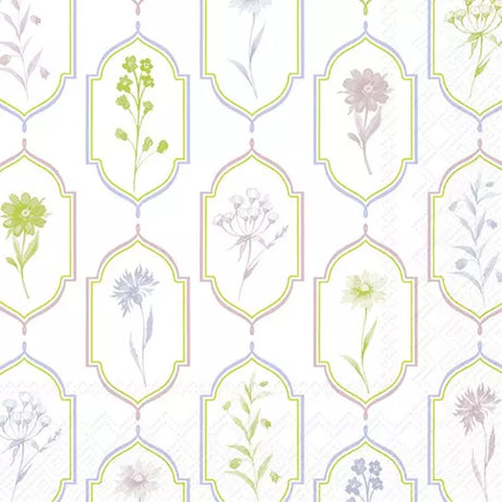 Decoupage Napkin - (DN-8098) - Philipa - Light Green - Set of 5