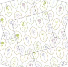 Decoupage Napkin - (DN-8098) - Philipa - Light Green - Set of 5