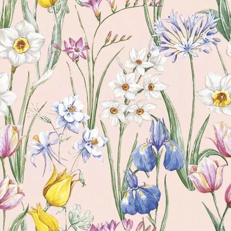 Decoupage Napkin - (DN-8112) - Spring Flowers Meadow - Set of 5