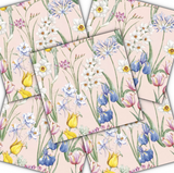 Decoupage Napkin - (DN-8112) - Spring Flowers Meadow - Set of 5