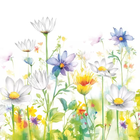 Decoupage Napkin - (DN-8116) - Beautifull Flower Meadow - Set of 5