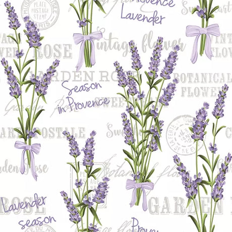 Decoupage Napkin - (DN-8121) - Lavender Season in Provence - Set of 5