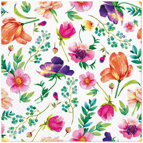 Decoupage Napkin - (DN-8132) - Flower Arrangement - Set of 5