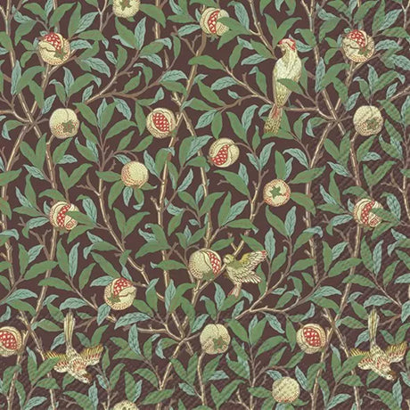 Decoupage Napkin - (DN-8140) - Bird & Pomegranate - Set of 5