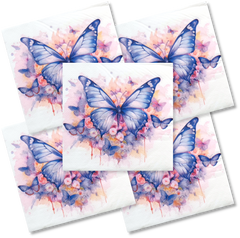 Decoupage Napkin - (DN-8145) - Butterfly Cluster - Set of 5