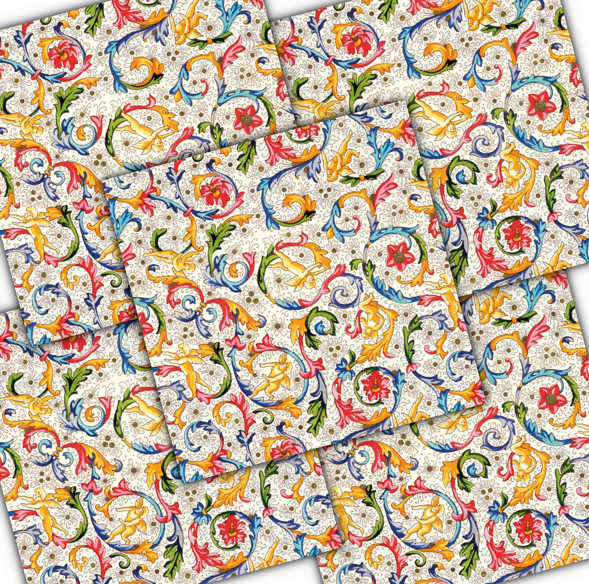 Decoupage Napkin - (DN-8163) -  Fiorentina - Set of 5