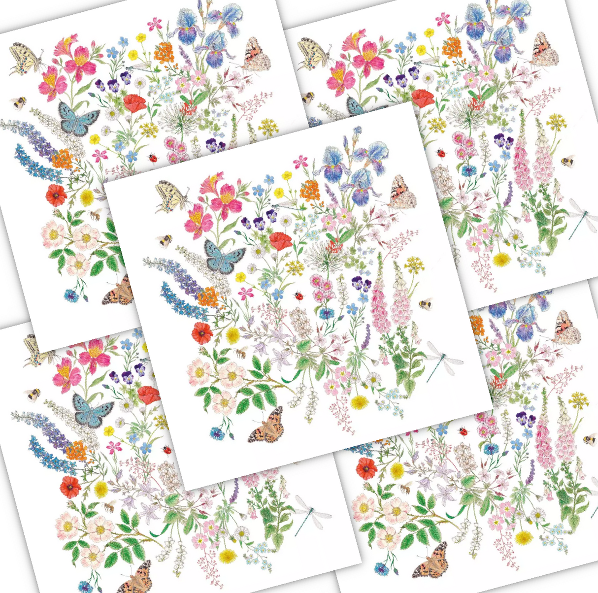 Decoupage Napkin - (DN-8164) - Nature Romance - Set of 5
