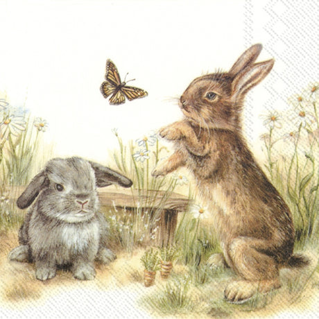 Decoupage Napkin - (DN-8177) - Bunny and Clyde