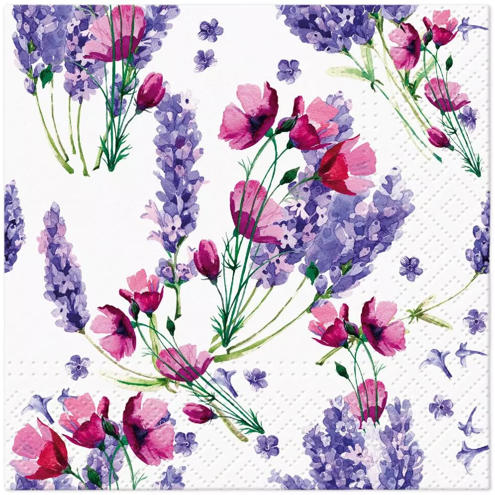 Decoupage Napkin - (DN-8197) -  Fragrant Lavender - Cocktail
