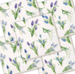 Decoupage Napkin - (DN-8223) - Spring Muscari - Set of 5