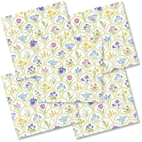 Decoupage Napkin - (DN-8231) - Garden Medallion Print - Set of 5