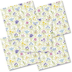 Decoupage Napkin - (DN-8231) - Garden Medallion Print - Set of 5