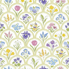 Decoupage Napkin - (DN-8231) - Garden Medallion Print