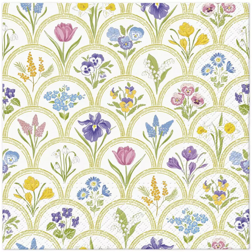 Decoupage Napkin - (DN-8231) - Garden Medallion Print