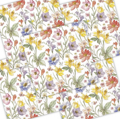 Decoupage Napkin - (DN-8234) - Soft Flowers - Set of 5