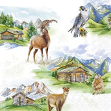 Decoupage Napkin - (DN-8242) - Mountain Wildlife