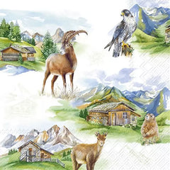Decoupage Napkin - (DN-8242) - Mountain Wildlife