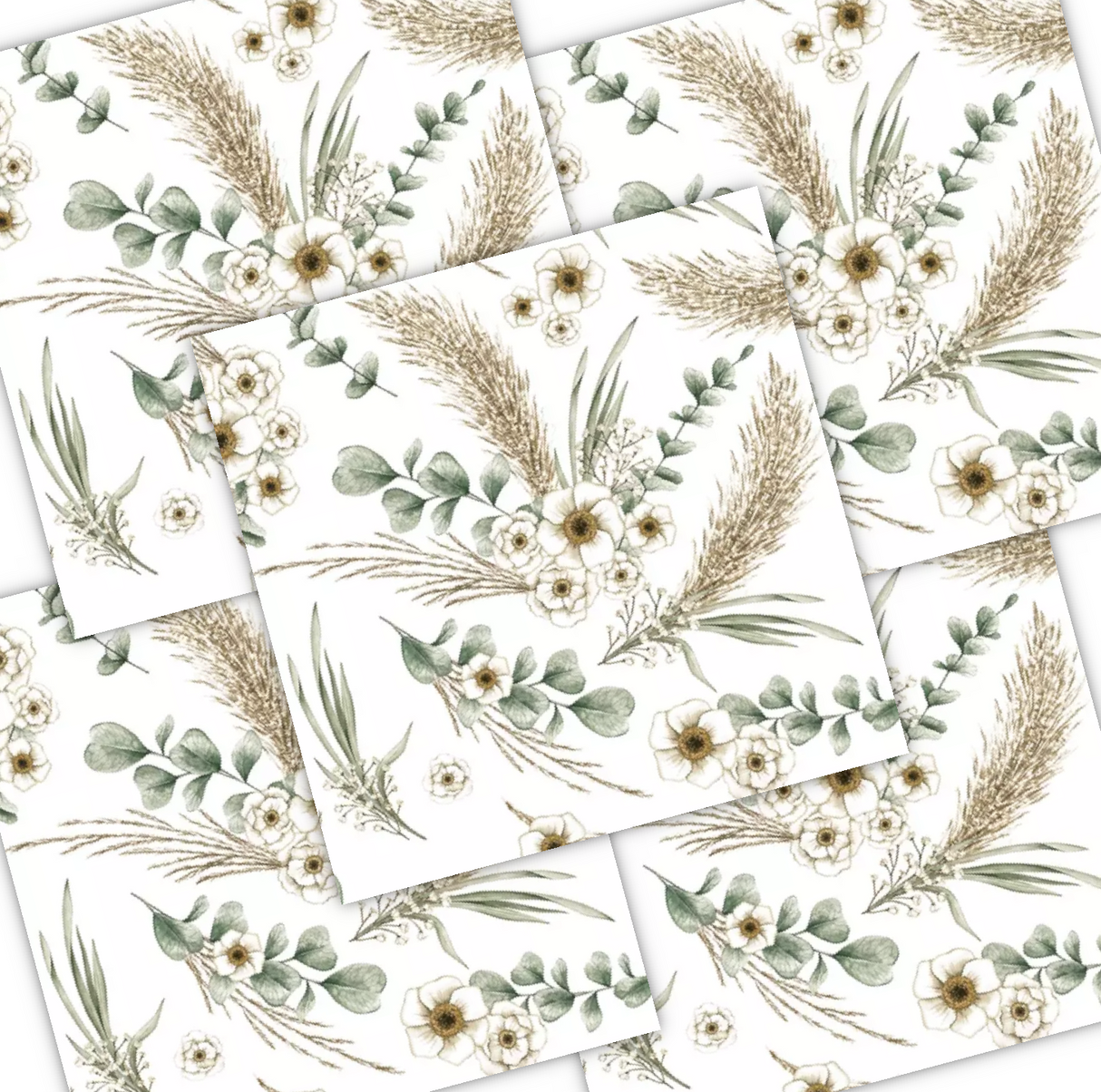 Decoupage Napkin - (DN-8243) - Pampass Grass - Set of 5