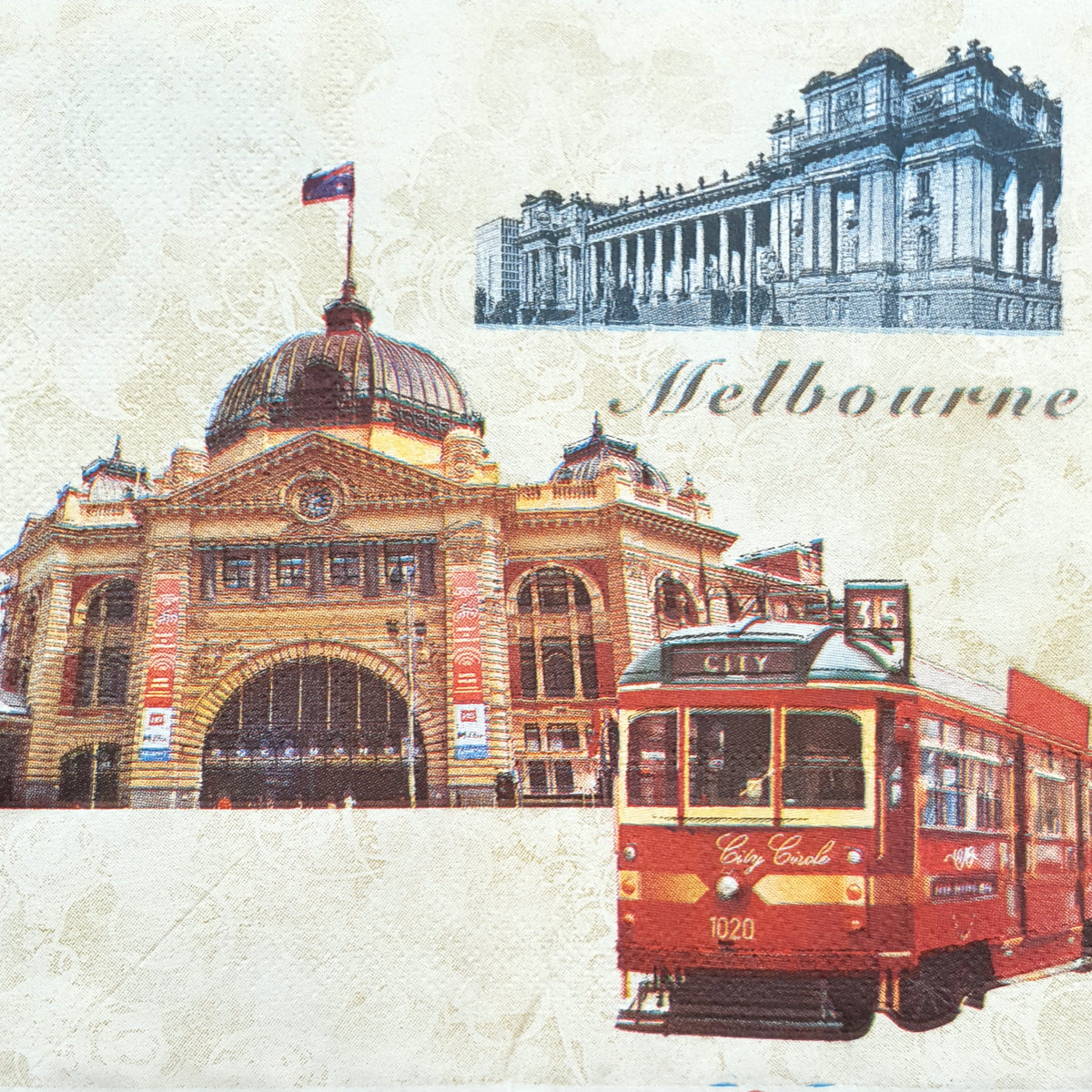 Decoupage Napkin - (DN-8258) - Melbourne
