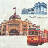 Decoupage Napkin - (DN-8258) - Melbourne - Set of 5