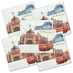 Decoupage Napkin - (DN-8258) - Melbourne - Set of 5