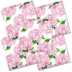 Decoupage Napkin - (DN-8262) - Pink Hydrangea - Set of 5