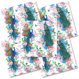 Decoupage Napkin - (DN-8267) - Peacocks - Set of 5