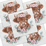 Decoupage Napkin - (DN-8271) - Bessie Cow - Set of 5